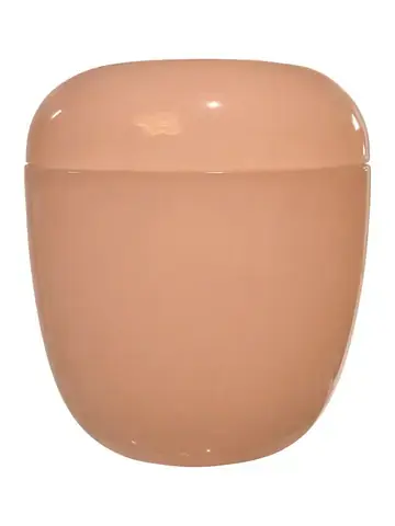 URN-0018 粉琉璃骨灰罐實品照片（素面）