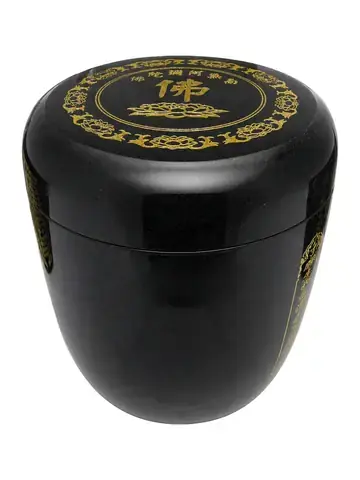 URN-0044 黑花崗骨灰罐實品照片（心經・冬瓜）