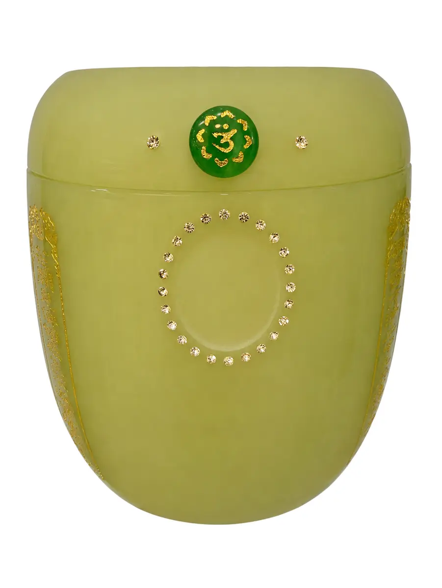 青琉璃 心經 骨灰罐實品照片，商品編號 URN-0016