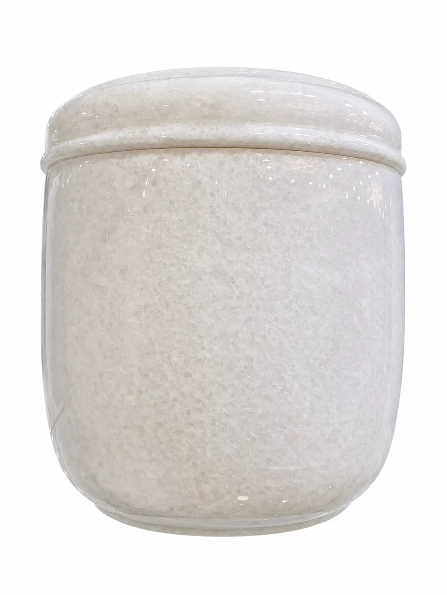 越南白玉 典藏款 骨灰罐實品照片，商品編號 URN-0025