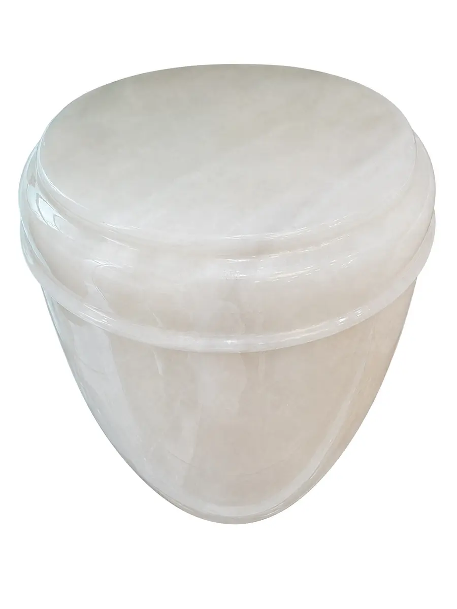 彩晶玉 典藏款 骨灰罐實品照片，商品編號 URN-0030