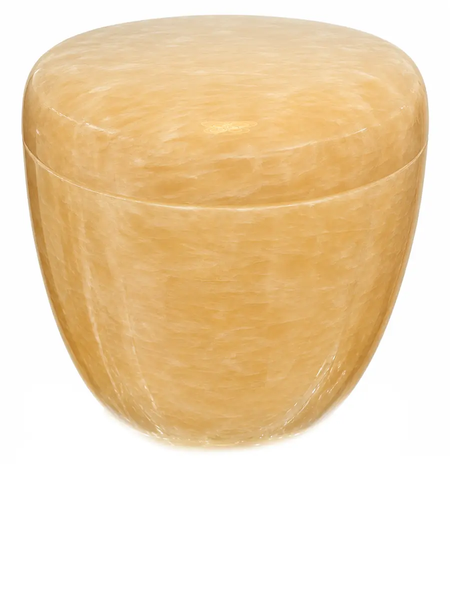 蜜蠟玉 標準 骨灰罐實品照片，商品編號 URN-0037