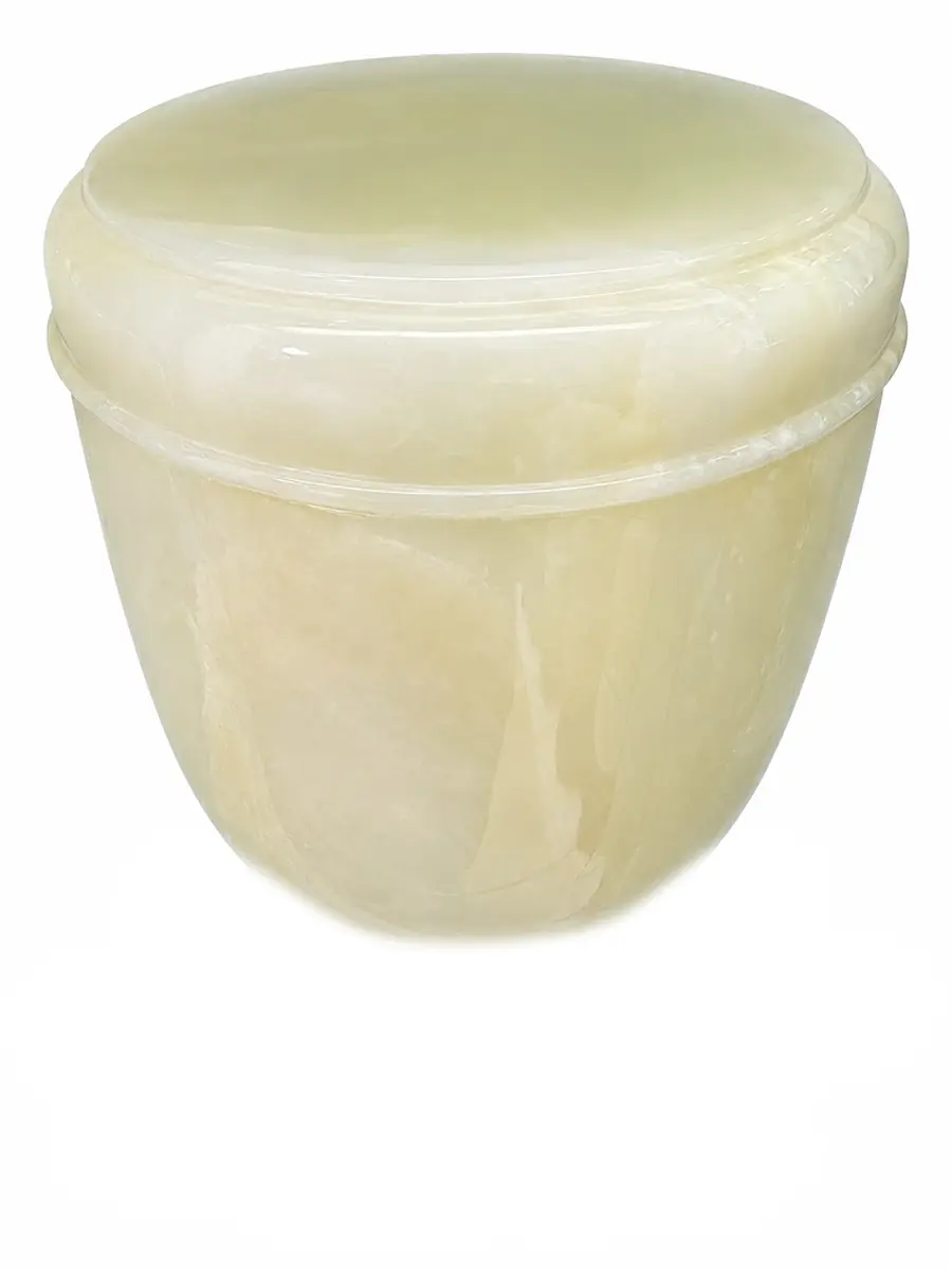 青玉 標準 骨灰罐實品照片，商品編號 URN-0086