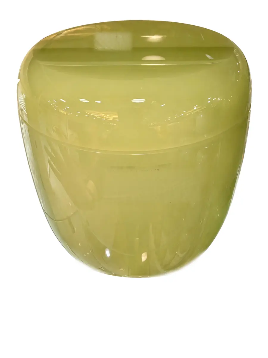 青琉璃 素面 骨灰罐實品照片，商品編號 URN-0100