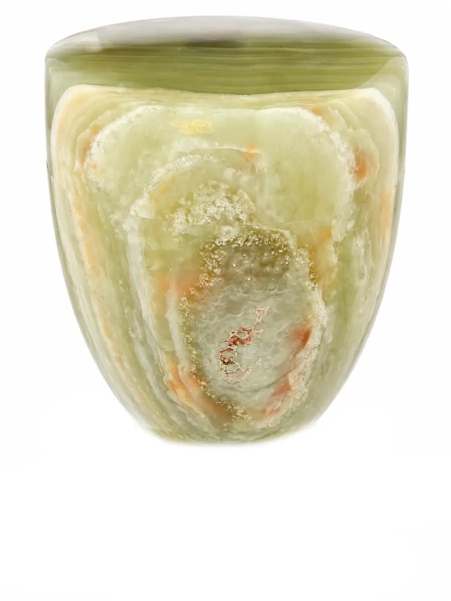 青玉 素面 骨灰罐實品照片,商品編號 URN-0125
