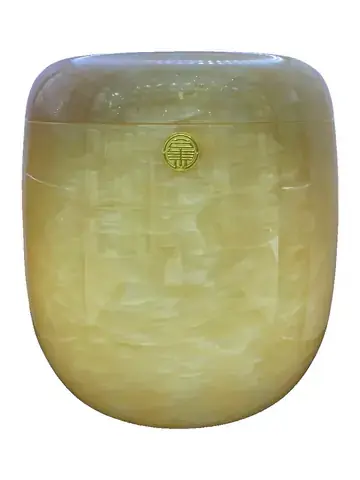 URN-0036 蜜蠟玉骨灰罐實品照片（標準）