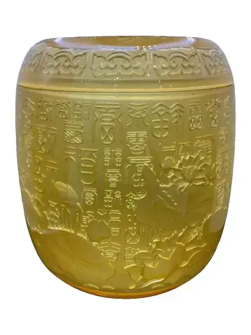 URN-0059 脫蠟琉璃骨灰罐實品照片（典藏款）